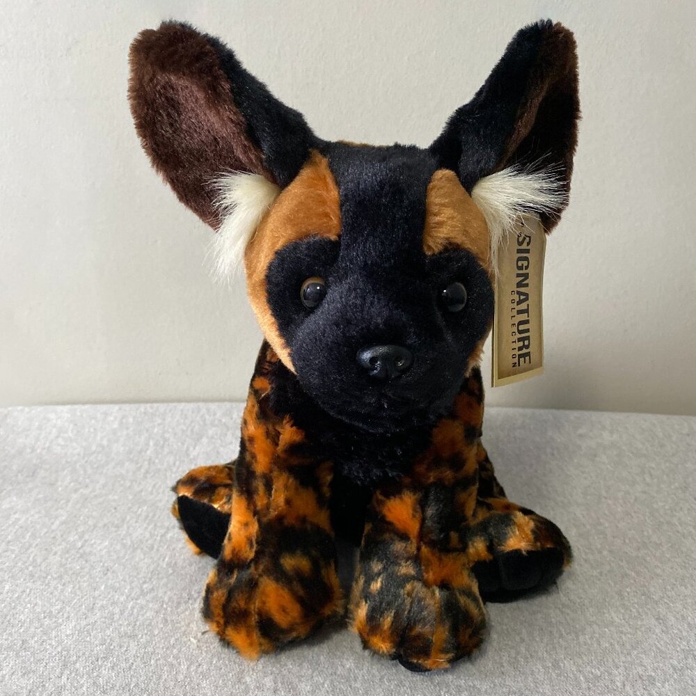 NWT Aurora World Signature Collection African Wild Dog Plush 12" 2019